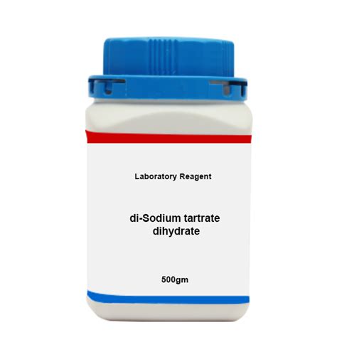 sodium tartrate dihydrate water content